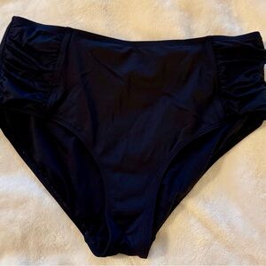 a.n.a Black High-Waisted Bikini Bottoms